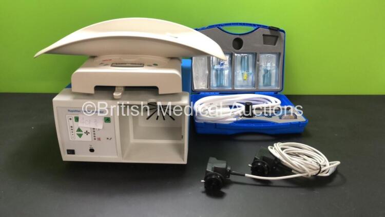 Mixed Lot Including 1 x Seca 384 Weighing Scales (Powers Up) 1 x VBM Jet Ventilation Catheter and 1 x Rapidvac Smoke Evacuator Unit (Powers Up with Missing Filter-See Photo) 2 x Atmos CAM 31 Transducer / Probes *SN 53841990160775, 170025176-061161, 170025