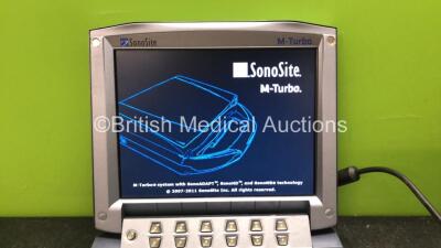 Sonosite M-Turbo Portable Ultrasound Unit (Powers Up when Tested with Stock Power Supply with Boot Problem-Power Supply Not Included) *Mfd 03-2008* *SN 03BV2M* - 2