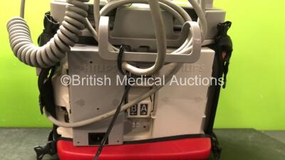 2 x Philips MRx Defibrillators Including Pacer, ECG, SpO2, NIBP and Printer Options with 2 x Philips M3539A Batteries, 2 x M3538A Batteries, 2 x Hard Paddles, 2 x Adult Electrodes *Exp 09/2022, 11/2022* 2 x 3 Lead ECG Leads and 2 x SpO2 Finger Sensors (Bo - 6