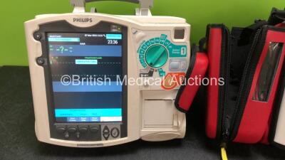 1 x Philips MRX Defibrillator Including Pacer, ECG and Printer Options (Powers Up) 1 x Philips MRX Defibrillator Including Pacer, ECG , SpO2, NIBP and Printer Options (No Power) 1 x Paddle Lead, 2 x Philips M3539A Batteries and 2 x M3538A Batteries, 2 x - 2
