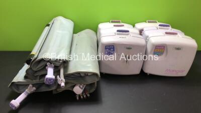 Job Lot Including 4 x Mangar ELK Emergency Lifting Cushions with 4 x Control Hoses, 6 x Mangar Airflo MK2 Compressors