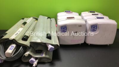 Job Lot Including 4 x Mangar ELK Emergency Lifting Cushions with 4 x Control Hoses, 6 x Mangar Airflo MK2 Compressors