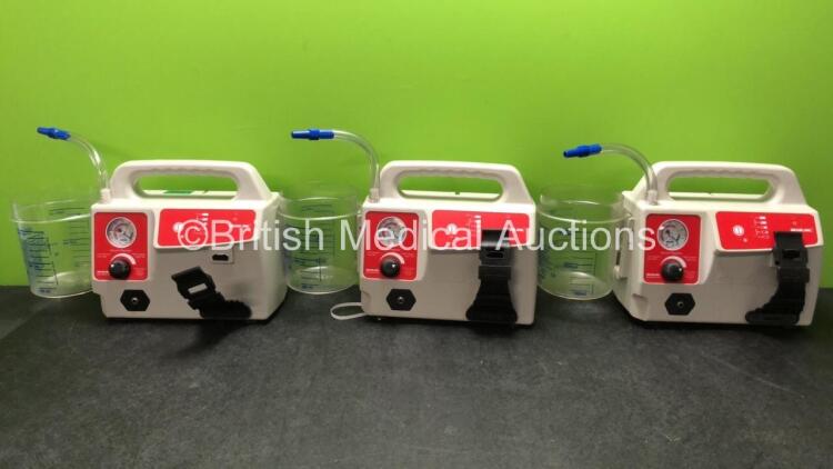 3 x Sscor Inc Suction Units (All Power Up, with Missing Cup Lids-See Photo)