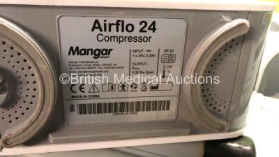 5 x Mangar Airflo 24 Compressors with 5 x Mangar ELK Emergency Lifting Cushions and 5 x Triggers - 4