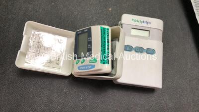 Mixed Lot Including 1 x Laerdal Heartstart FR2 Defibrillator (No Power when Tested with Stock Battery-Battery Not Included) 1 x Welch Allyn Ref 901050 Ambulatory Blood Pressure Monitor (No Power) 1 x Living Science Digital Blood Pressure Monitor (Powers U - 3