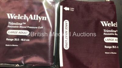 Large Quantity of Welch Allyn Trimline Reusable Blood Pressure Cuffs (Large Adult) - 2