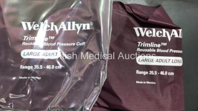 Large Quantity of Welch Allyn Trimline Reusable Blood Pressure Cuffs (Large Adult) - 2