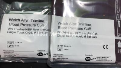 Large Quantity of Welch Allyn Trimline Reusable Blood Pressure Cuffs (Large Adult and Child) - 2