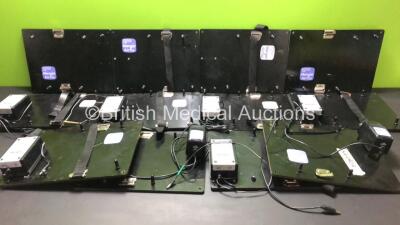 16 x Mangar Airflo Stowage Boards with with 7 x Airflo Plus Chargers and 14 x Airflo Chargers