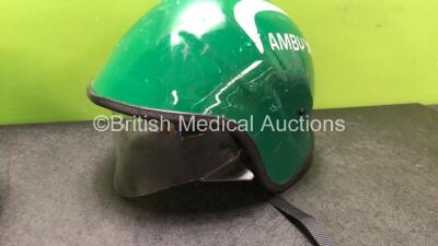 2 x Ambulance Helmets - 2