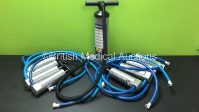 9 x Hand Pumps Including 8 x Hartwell Medical and 1 x RedVac
