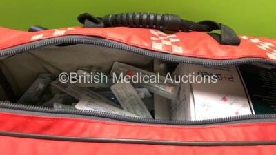 3 x Red Ambulance Emergency Bags with Emergency Consumable Packs (Some in Date) - 6