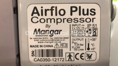 9 x Mangar Camel & Elk Airflo Plus Compressors *CA0350 - 12172 - 12352 - 11867 - 12231 - 10012 - 12253 - 08821 - 12235 - 12341* - 4