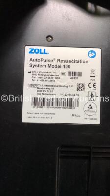 Zoll Autopulse Plus Model 100 Resuscitation System with 1 x Life Band Load Distributing Band in Carry Bag *Mfd 2019 (Powers Up When Tested with Stock Battery) *SN 42838* - 3