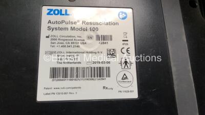 Zoll Autopulse Plus Model 100 Resuscitation System in Carry Bag *Mfd 2019 (Powers Up When Tested with Stock Battery-Battery Not Included) *SN 42841* - 3