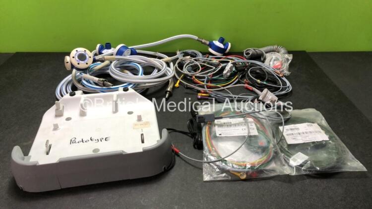 Mixed Lot Including 4 x N20 Hoses 1 x Unknown Mounting Bracket and Various ECG Cables