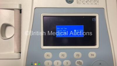 2 x GE MAC 600 ECG Machines with 2 x Leads and 1 x Carry Case *Mfd 2014* (Both Power Up) SF714201355PA - SF714201351PA* - 4