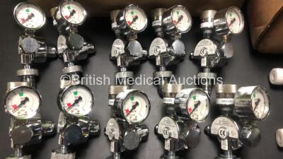 Job Lot of Valves/Regulators Including Oxylitre R1601V and Meditech 680-0101-10 (Approx 60) - 2