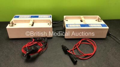 Job Lot Including 2 x AD Elektronic MBSS Mobile Battery Service Stations (Both Power Up) 2 x DC Power Supplies