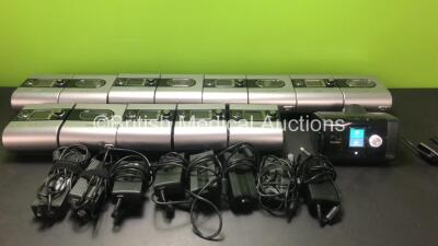 Job Lot Including 1 x ResMed AirSense 10 AutoSet 10 CPAP (Powers Up with Stock Power Supply - Not Included) 8 x ResMed S9 Autoset CPAP Units with 5 x Humidifiers and 8 x Power Supplies *23182293486 - 22151716559 - 23121499766 - 23142030949 - 23141548539 -