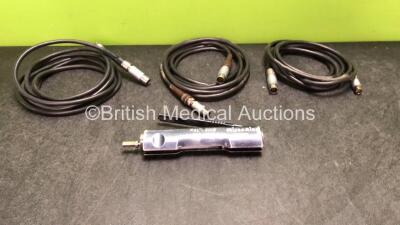 Mixed Lot Including 1 x Microaire PAL 600E Liposuction Handpiece and 3 x Microaire 1006-PALE Console Cables