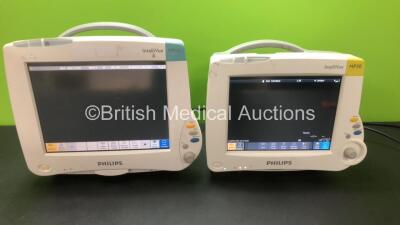 1 x Philips IntelliVue MP50 Patient Monitor and 1 x Philips IntelliVue MP30 Patient Monitor (Both Power Up) *DE3470277B - DE728A7973*