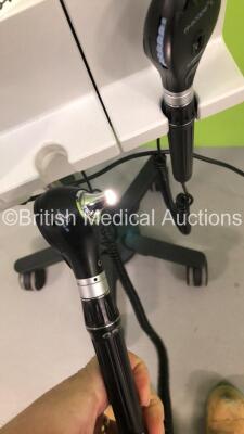 Riester Ri-Former Otoscope/Ophthalmoscope Set with 2 x Handpieces (Powers Up-Incomplete-See Photos) * SN 057936 * * Mfd 2017 * - 5