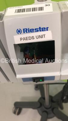 Riester Ri-Former Otoscope/Ophthalmoscope Set with 2 x Handpieces (Powers Up-Incomplete-See Photos) * SN 057936 * * Mfd 2017 * - 6