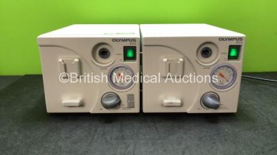 2 x Olympus KV-5 Suction Units (Both Power Up) *SN 21212583, 21121505*