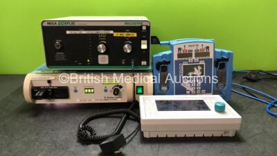 Mixed Lot Including 1 x Megadyne Mega Vac VAC Plus Smoke Evacuator (Powers Up) 1 x Smith & Nephew Dyonics 300XL Unit (Powers Up) 1 x Carefusion Alaris SE Pump (No Power) 1 x PSC Pro Inside Anesthesia Display *SN 7206084, 12679, 135090437*