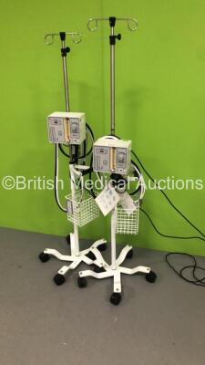 2 x Viasys Infant Flow Systems on Stands with Hoses (Both Power Up) *S/N LES00664 / LES00665* - 4