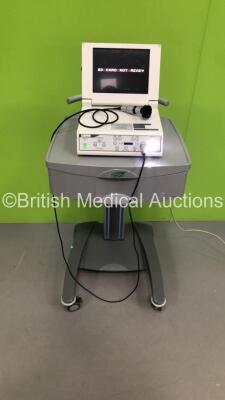 Freelance Surgical LTD Airway Camera PAL Camera Control Unit with F25-F40 Camera Head on Fuego Stand (Powers Up-Unable to Show Image Due to Missing SD Card-See Photos)