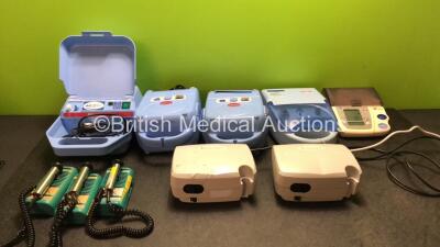 Mixed Lot Including 1 x HS Clement AC 2000 Nebulizer (Powers Up) 2 x Medix Acti Nebulizers (Both Power Up) 3 x Fetal Dopplex D520 Fetal Dopplers (All Power Up) 2 x Henleys Medical Salter Elite Compressors (Both Power Up) 1 x Flaem NebulAIR Nebulizer (Powe