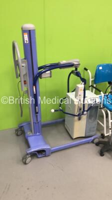 Large Mixed Lot Including 1 x Arjo Maxi Move Electric Patient Hoist with Controller,3 x Accoson BP Meters * Missing 1 x Front Trim *,1 x Derungs Patient Examination Light,1 x Marsden Seated Weighing Scales and 1 x Shenyang Medical Oxygen Concentrator - 2