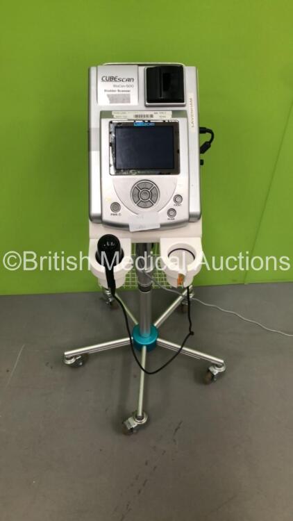 MCube CubeScan BioCon-500 Bladder Scanner Version 3.90 with 1 x Probe on Stand (Powers Up) * SN FB003502 *