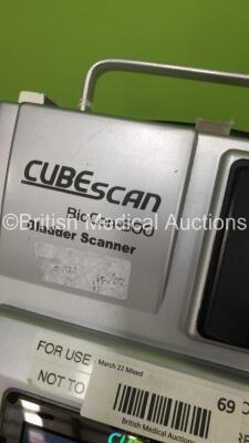 MCube CubeScan BioCon-500 Bladder Scanner Version 3.90 with 1 x Probe on Stand (Powers Up) * SN FB003502 * - 8