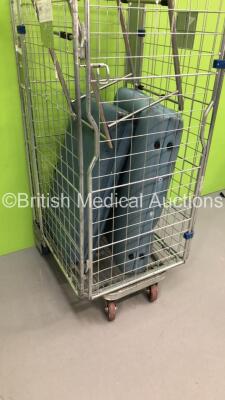 Mixed Cage Including 2 x Foldable Examination Couches and 1 x Stainless Steel Trolley Frame (Cage Not Included) - 3