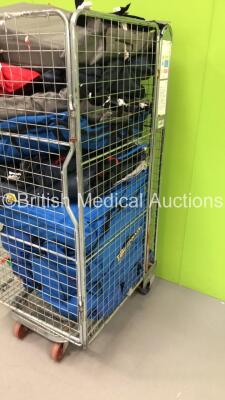 Large Cage of Mixed Ambulance Equipment Including Evac-U-Splints Mattresses and Straps (Cage Not Included) - 3