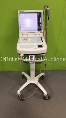 Mortara ELI 350 ECG Machine on Stand with 1 x 10-Lead ECG Lead (Powers Up) * SN 115050243895 *