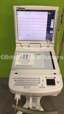 Mortara ELI 350 ECG Machine on Stand with 1 x 10-Lead ECG Lead (Powers Up) * SN 115050243895 * - 3