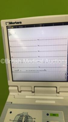 Mortara ELI 350 ECG Machine on Stand with 1 x 10-Lead ECG Lead (Powers Up) * SN 115050243895 * - 4