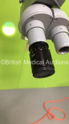 Zeiss OP-Mi6 Surgical Microscope with 1 x 10 x Eyepiece on Stand (Powers Up with Good Bulb-Incomplete-Missing Lens and 1 x Eyepiece-See Photos) * SN 75444 * - 5