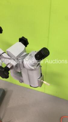 Zeiss OP-Mi6 Surgical Microscope with 1 x 10 x Eyepiece on Stand (Powers Up with Good Bulb-Incomplete-Missing Lens and 1 x Eyepiece-See Photos) * SN 75444 * - 8