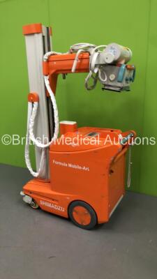 Shimadzu Formula Mobile-Art Mobile X-Ray Model System MUX-100H with Exposure Hand Trigger * Damaged- See Photos * and Key (Powers Up with Key-Key Included) * SN 0462Z18806 * * Mfd Jan 2009 * - 7