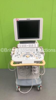 Philips HD11XE Flat Screen Ultrasound Scanner *S/N US31077585* **Mfd 04/2010** with 3 x Transducers / Probes (S12-4 / L12-5 and C8-5), Sony UP-D23MD Digital Colour Printer and Sony UP-D897 Digital Graphic Printer (HDD REMOVED - Missing Dials and Damage to