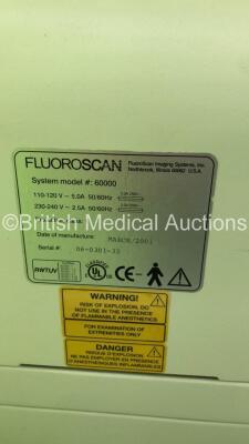 Premier Fluoroscan Mini C-Arm System Model 60000 (HDD REMOVED) *S/N 06-0301-32* **Mfd 03/2001** - 8