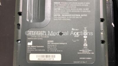 2 x Zoll AED Pro Defibrillators with 2 x ECG Leads, 2 x Batteries (1 x Good Battery and 1 x Flat Battery Included), 4 x Skintact Electrodes *All Expiry* in Carry Cases (Both Power Up with Good Batteries, 1 x Good and 1 x Flat Battery Included) - 4