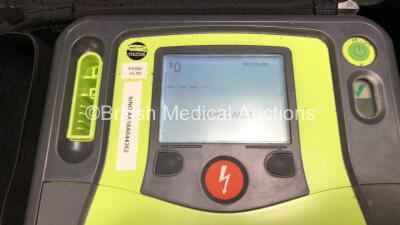 2 x Zoll AED Pro Defibrillators with 2 x Batteries (1 x Good Battery and 1 x Flat Battery) , 6 x Skintact Electrodes *All Expiry*, in Carry Cases (Both Power Up with 2 Batteries Included, 1 x Good Battery and 1 x Flat Battery) - 2