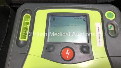 2 x Zoll AED Pro Defibrillators with 2 x Batteries (1 x Good Battery and 1 x Flat Battery) , 3 x Skintact Electrodes *Expiry Dates 10/2023, 06/2023 and 1 x Expiry* and 1 x Pedi-Padz Electrode *Expiry*, in Carry Cases (Both Power Up, 2 Batteries Included, - 2