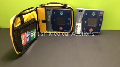 2 x Philips Laerdal Heartstart FR2 Defibrillators, 1 x Battery Install By - 10/2018 (Both Power Up, 1 x Case and 1 x Low Battery Included)